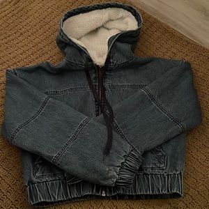 cropped aeropostale jean jacket